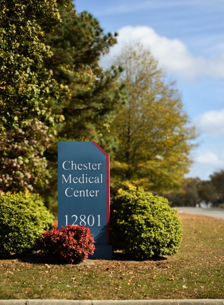 image of a sign that says, "Chester Medical Center"